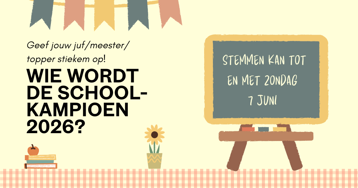 Wie wordt de schoolkampioen 2026?