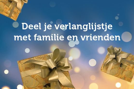 Deel je verlanglijstje met familie en vrienden